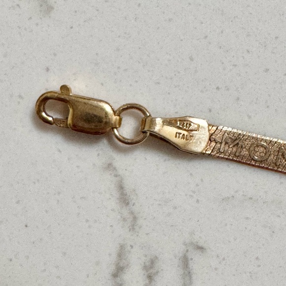 10K Solid Gold ‘I ♡ MY MOMMY’ Bracelet - Picture 6 of 6